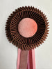 Small Chocolate and Pink Rosette