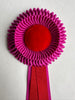 Mini Magenta and Red Rosette