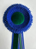 Small Cobalt  and Green Rosette