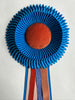 Medium Magic Blue & Rust Rosette