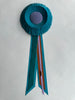 Small Turquoise & Lilac Rosette