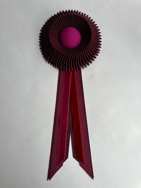 Medium Burgundy and Magenta Rosette